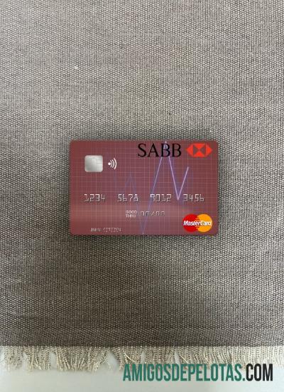 Arábia Saudita The Saudi British Bank Mastercard Photolook Front exemplo